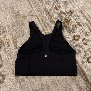 Lululemon Wunder Train Black Sports Bra Size 8